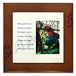 Serenity Prayer with Man Praying Framed Tile