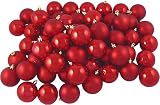 Club Pack of 60 Red Shatterproof Christmas Ball Ornaments 2.5