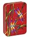 Tree-Free Greetings Dragonfly Frolic, 12 Count EcoFriendly Note-card Assortment in a Collectible Photo Frame Tin, 5.5 x 7.5 x 0.75 Inches, Shades of Red, Orange, Purple and Green (95754)