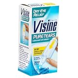 Visine Pure Tears Lubricant Eye Drops for Dry Eye Relief, .3-Ounce Single-Drop Dispenser (Pack of 2)