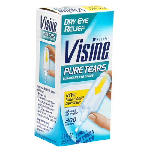 Buy Visine Pure Tears Lubricant Eye Drops for Dry Eye Relief, 0.3-Ounce Single-Drop Dispensers (Pack of... by Visine now!