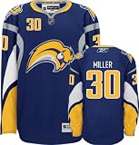 Ryan Miller Jersey: Reebok Navy #30 Buffalo Sabres Premier Jersey