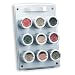 Kamenstein 9-Tin Magnetic Spice Rack with Easel Back