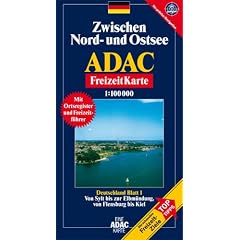 ADAC FreizeitKarte, Bl.1, Zwischen Nord- und Ostsee: Reiseinfo & Register: Freizeitf�hrer, Ortsregister mit Postleitzahlen. GPS-geeignete Karte: Sehensw�rdigkeiten, landschaftlich sch�ne Strecken