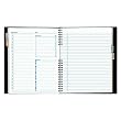 NotePro Undated Daily Planner,Black,200 Pages,11x8-1/2