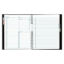 NotePro Undated Daily Planner,Black,200 Pages,11x8-1/2