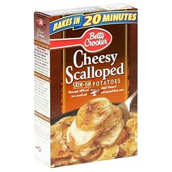 Betty Crocker Cheesy Scalloped Skin-On Potatoes, 5-Ounce Boxes (Pack of 12)