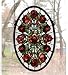 Meyda 11W X 17H Oval Rose Garden Window
