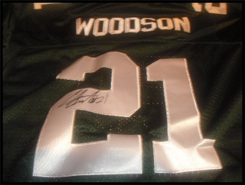 Charles Woodson Autographed/Hand Signed Green Bay Packers Jersey
