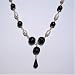 "Opera" Jet and Baroque Pearl Necklace