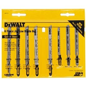 Click here to buy DEWALT DW3791 8-Piece T-Shank Jig Saw Blade Set by DeWalt.