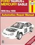 Ford Taurus & Mercury Sable Automotive Repair Manual: 1996 Thru 1998 (Haynes Automotive Repair Manual Series)