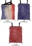 Cotton Beaded and Embroidered Bags 3 Pieces Set Drawstring Closure Top Women Handcrafted Casual Accessoriers (gmbg021)