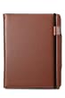 Acase Premium Leather Slimline Carrying Case for Apple iPad and HP TouchPad (Brown)