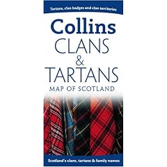 Pictorial Maps - Clans and Tartans Map of Scotland