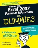 Microsoft Office Excel 2007 Formulas and Functions for Dummies