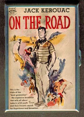 ID CREDIT CARD HOLDER OR CIGARETTE CASE: JACK KEROUAC ON THE ROAD BOOK BY PENNY SILVER