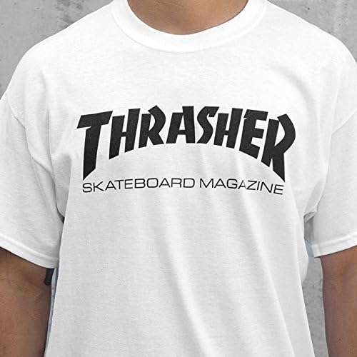 Thrasher Skate Mag Short Sleeve S-White/Black T-Shirt by Thrasher Skateboard Magazine