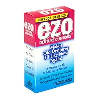 Ezo Denture Cushions, Lower Heavy, 15 Cushions (Pack of 6)