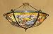Stained Glass Dragonfly Ceiling Lamp