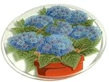 Peggy Karr 11-Inch Glass Hydrangea Plate