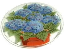 Peggy Karr 11-Inch Glass Hydrangea Plate