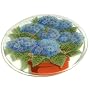 Peggy Karr 11-Inch Glass Hydrangea Plate