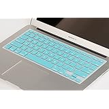 Mosiso® Hot Blue Keyboard Cover Silicone Skin for MacBook Air 11.6" Models: A1370 and A1465 - (USA KEYBOARD VERSION) - Hot Blue