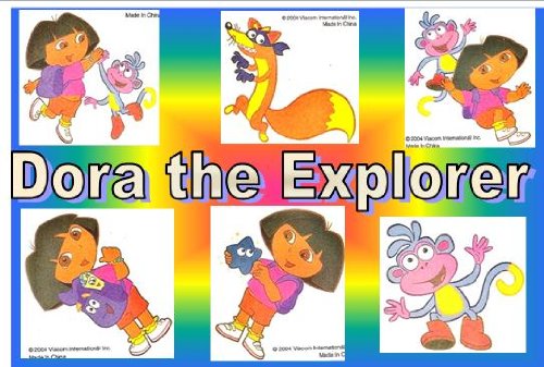 Dora the Explora Temporary Tattoos x 6