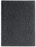 San Marino Genuine Italian Suede Leather Journal, Lined, Black