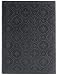 San Marino Genuine Italian Suede Leather Journal, Lined, Black