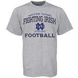 adidas Notre Dame Fighting Irish Ash Preschool Stacked T-shirt