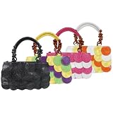 Je Veux Croc Print Multi Circle Handbag