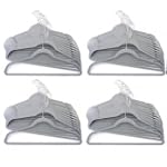 Razor Thin Eco Friendly Suit Hangers - Set of 48 - Gray (Gray) (17.5"H x 0.3"W x 9.75"D)