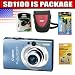 Canon PowerShot SD1100IS 8MP Digital Camera with 3x Optical Image Stabilized Zoom (Blue) Package 1