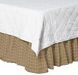 Patch Magic Brown Plaid Fabric Dust Ruffle, Queen