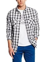 FRANK NY Camisa Hombre (Negro / Gris)