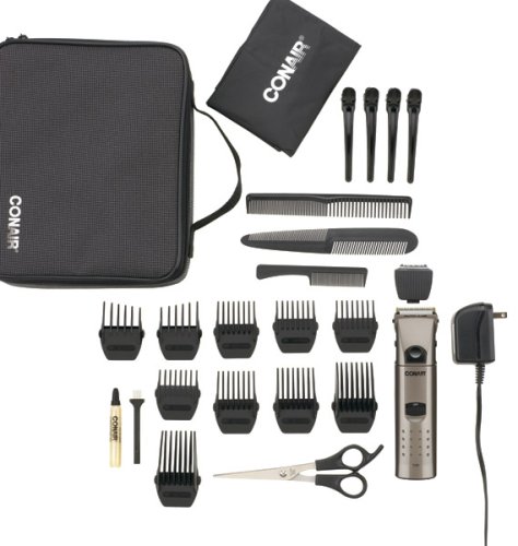 HealthPersonalCare: Conair HCT475 Rechargeable Cord/Cordless Pro Style  Kit, 24 Piece