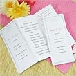 Platinum Hearts Tri Fold Program Paper in White Platinum Hearts Tri Fold Program Paper in White
