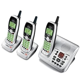 Uniden DXAI8580-3 5.8 GHz Digital Cordless Phone/Digital Answering System with Two Extra Handsets/Cradles