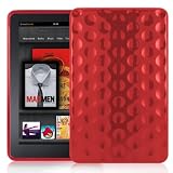 【minisuit】【Amazon】 Kindle Fire TPU シリコン ケース　【カバー】 【アンチダスト】 全2色 レッド