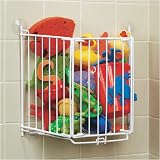 Bath Toy Bin with Trap Door - (White)