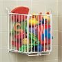 Bath Toy Bin with Trap Door - (White)