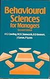 Behavioural sciences for managers
