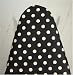 Hestia Houseworks Ironing Board Cover Black Polka Dot