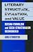 Book Literary Structure, Evolution, and Value: Russian Formalism and Czech Structuralism Reconsidered (Harvard Studies in Comparative Literature)
