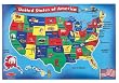 Melissa & Doug USA Map 51pc Floor Puzzle