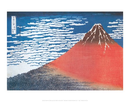 Hokusai Katsushika (Clear Weather Mt. Fuji) Art Poster Print - 11