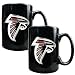 Atlanta Falcons NFL 2pc Black Ceramic Mug Set - Primary Logo