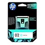 Original HP 02 Light Cyan Ink Cartridge in Retail Packaging